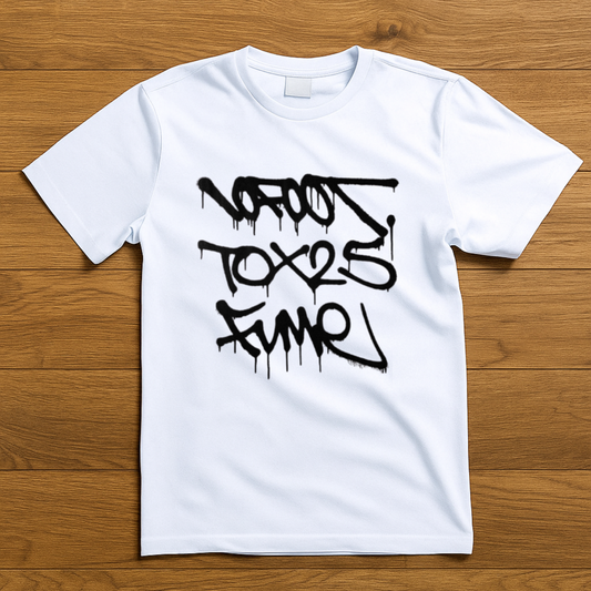 10 Foot , Tox 25 , Fume , Graffiti Tag T-Shirt